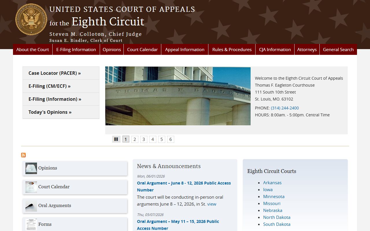 Isanti County District Court records and Eighth Circuit federal appeals