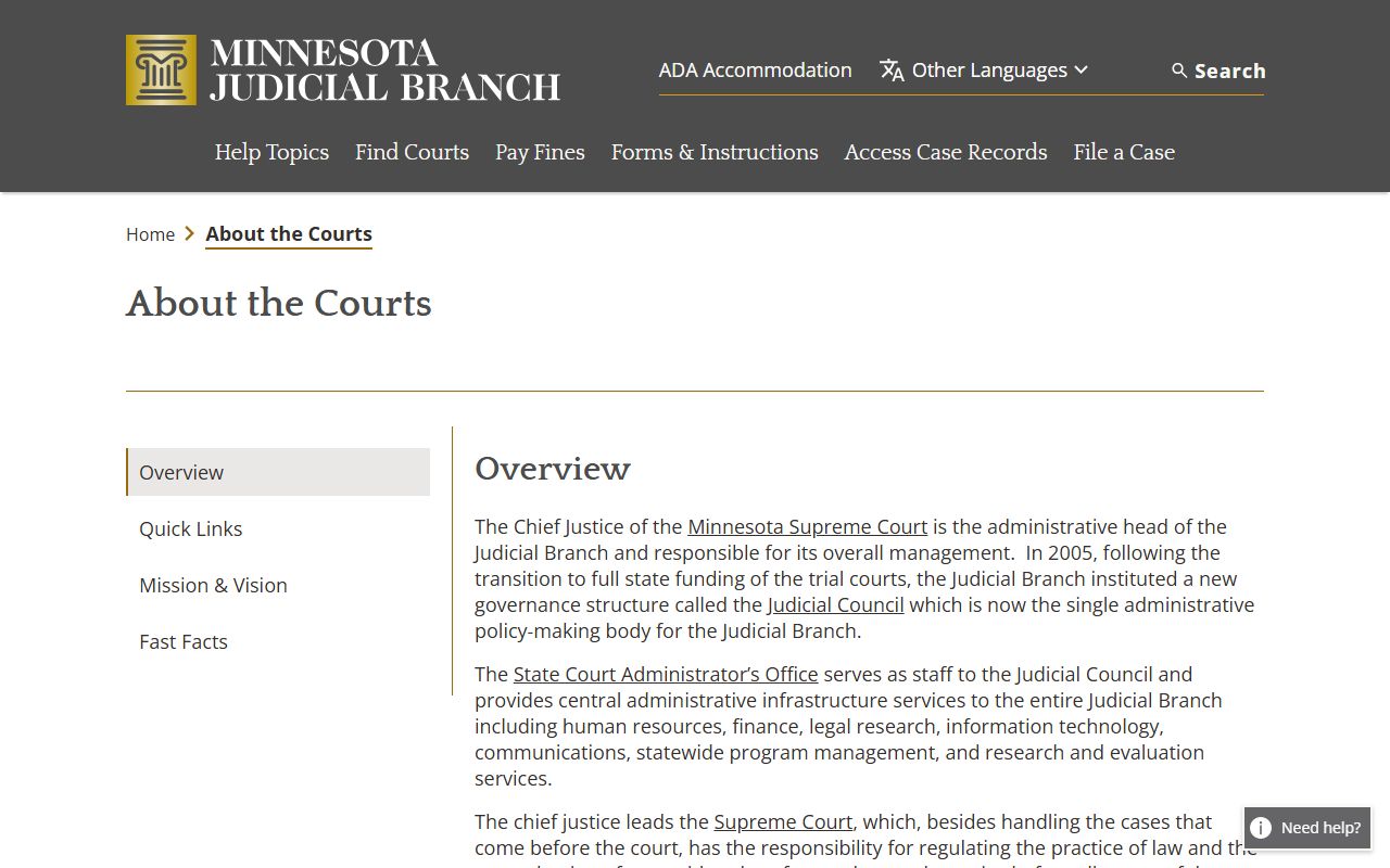 Isanti County court records Minnesota court hierarchy