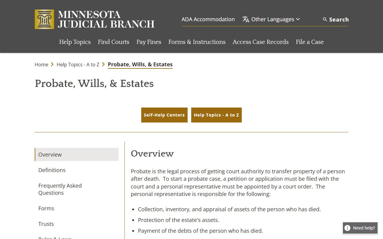 Isanti County probate records probate wills and estates help